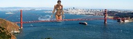 breasts giantess collage city mega swimsuit bridge cleavage water wet brunette wonderslug bay boats golden_gate_bridge wading distant daphne_joy