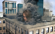 growth giantess nude city destruction buildings brunette outgrowing_building sorenzer0 digital_render side_effects_2