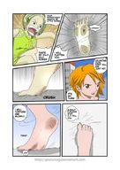 drawing crush micro feet blonde color one_piece green_eyes red_hair cruel miss_valentine giorunog