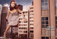 giantess collage city buildings dress vehicle_crush between_buildings dianna_agron