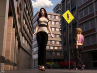 feet city shoes brunette shrunken_men sky between_buildings street_view lease digital_render julia jamesmason0 dehumanized