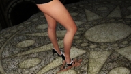 high_heels domination legs shrunken_man under_foot floor digital_render microphiliart