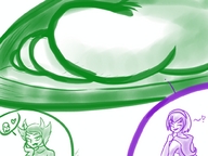 drawing micro feet color in_shoe unaware shrunken_woman flats homestuck twisted_persona kanaya_maryam rose_lalonde