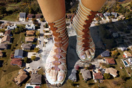 collage feet destruction toes wonderslug sandals giantess_katelyn pedicure suburbia giantess_feet