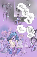 breasts growth nude comic mamabliss color destruction blue_hair breast_expansion teacher indoors student ripped_clothing students epic_growth_abounds viagra