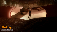 vore tongue mouth teeth saliva hand shrunken_woman advertisement dangle between_fingers manicure sample_image digital_render voraphilm