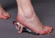 collage clothed barefoot foot_crush shrunken_man screaming crlvr george hard_rock_cafe_tshirt