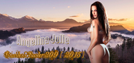 breasts giantess collage butt bra brunette mountains forest huge_ass sky tattoo looking_at_viewer angelina_jolie fog giantessbuster209