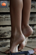 collage barefoot high_heels soles shrunken_man underneath under_foot squeezemeflat tiptoes