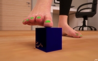 toes barefoot shrunken_men pedicure captives green_nails digital_render jamesmason0