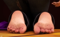 toes barefoot soles blood shrunken_men kneeling foot_crush toe_ring digital_render jamesmason0 stuck_to_soles