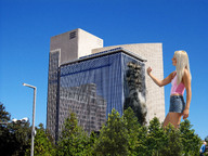 giantess collage blonde destruction handheld buildings wonderslug fist sky kidnap vandalism