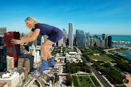 giantess collage city blonde destruction wonderslug boots legs skyscraper chicago giantess-jini