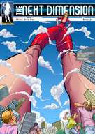 drawing giantess giga city blonde comic color cleavage glasses looking_down point_of_view giantessfan hands_on_hips sample_image the_next_dimension