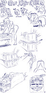 breasts drawing giantess nude vore comic monochrome barefoot vehicles debolte vehicle_vore