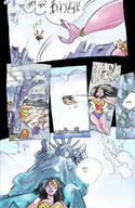 drawing giantess city comic mamabliss black_hair color giganta wonder_woman statue_of_liberty