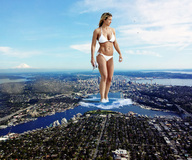 giantess collage city mega swimsuit cleavage wet wonderslug jets skyscraper athletic sky wading gemma_atkinson