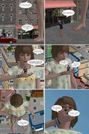 growth giantess city comic handheld barefoot blue_hair brunette red_nails digital_render life_is_strange tpl8