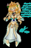 drawing gentle size_difference blonde color cleavage green_eyes no_background axel-dk64 smite aphrodite between_breasts