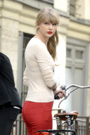 collage blonde shrunken_people taylor_swift bicycle_seat crushed_by_giantess