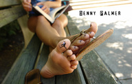 collage toes barefoot soles climbing sandals legs shrunken_man bench dennypalmer