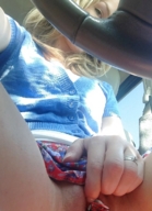 collage insertion pussy blonde skirt legs sweater rings point_of_view shrunken_car looking_at_viewer driver_seat steering_wheel
