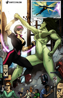 breasts giantess nude city comic destruction fighting advertisement vehicles giantessfan sample_image big-sister-battles-gaia-the-giantess