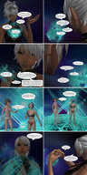 giantess white_hair panties comic barefoot bra blue_hair brunette multiple_sizes giantesses tattoo between_fingers digital_render cosmic_giantess life_is_strange tpl8