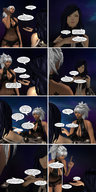 giantess white_hair panties comic black_hair handheld barefoot cleavage bra blue_hair brunette multiple_sizes giantesses tattoo digital_render cosmic_giantess life_is_strange tpl8