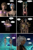 growth giantess white_hair panties earth comic planet barefoot bra blue_hair brunette multiple_sizes giantesses tattoo galaxies digital_render cosmic_giantess life_is_strange tpl8