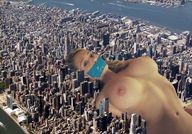 breasts giantess collage city blonde bondage manhattan