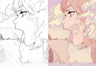 drawing giantess vore color tongue mouth