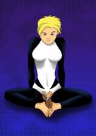 drawing giantess feet color shrunken_man trapped looking_at_victim