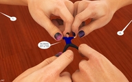 hand shrunken_man pulling giantesses nail_polish jamesmason0