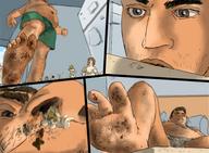 comic giant blood unaware inhaled multiple_tinys