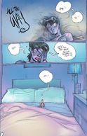 comic mamabliss bed story shrunken_man naked_man bedroom