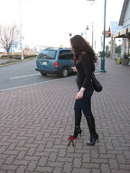 crush collage high_heels brunette boots walking shrunken_man high_heeled_boots