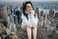 giantess collage city destruction smiling sitting docop emilia_clarke