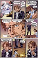 drawing comic color skirt brunette gloves phone shrunken_woman lois_lane dialogue dc_comics bare_legs