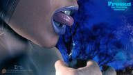 giantess tongue mouth teeth licking saliva hand outdoors emi digital_render freeza freezing_giantess
