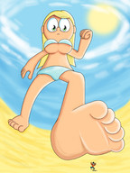 drawing giantess color swimsuit