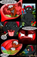 vore furry anthro giant climbing uvula stomach shrunken_man relaxing internal_view vore_planet pointed_teeth