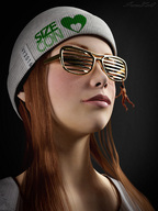 glasses shrunken_man cap sorenzer0 digital_render sizecon sizecon-promo