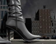 giantess city buildings boots foot_crush animation vehicles night high_heel_boots