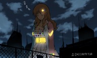 giantess city sleeping dress walking skyscraper fence glowing sleep_walking