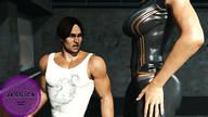 jessica butt clothed cleavage sitting amazon standing top digital_render leather_outfit fater