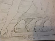 drawing giga city monochrome toes sandals