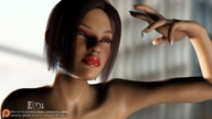 giantess black_hair buildings hand animation open_mouth dangle fingernails looking_at_tiny emi