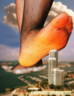 giantess city mega water buildings walking fishnets boats resort raised_foot imminent_crush giantesstales