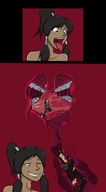 drawing giantess vore color tongue mouth avatar korra jj-psychotic legend_of_korra asami asami_sato omnnomnom